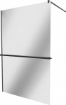 Du&scaron;isein Mexen Kioto+ Walk-In, 110 cm x 200 cm, must