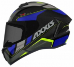 Mootorratta kiiver Axxis Draken WIND B7, M (57-58 cm), sinine/must