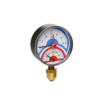 Termomanomeeter ICMA 91258AD06120, 80 mm, 1/2 tolli - v&auml;liskeere, 6 Bar