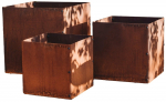Terasest istutuskastide komplekt Petteri Wiimaa GrillSymbol Fiora 3-Set, teras, 40 cm x 40 cm, hall v., 3 tk