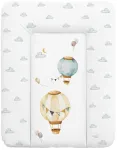 Arendav matt Ceba Baby Basic Balloons, 70 cm x 50 cm, valge v./hall v./pruun v.