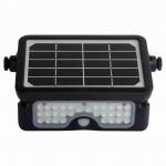Seinapealne p&auml;ikesepaneeliga valgusti Milagro Epad, 5W, IP65, must v.
