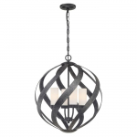 Rippuv t&auml;navavalgusti Quintiesse Blacksmith, 40W, E14, IP44, must v., 50.1 cm x 38.2 - 316.4 cm