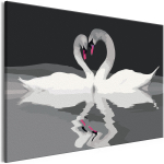 Maalimine numbrite j&auml;rgi Artgeist Swan Couple MA_0121, 60 x 40 cm