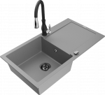 K&ouml;&ouml;givalamu koos kraaniga Mexen Leo, vaik/graniit, 90 cm x 50 cm x 19 cm, hall