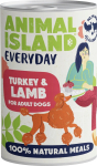 M&auml;rg koeratoit Animal Island Everyday Turkey & Lamb, pardiliha, 0.4 kg