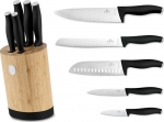 K&ouml;&ouml;ginugade komplekt, koos statiiviga Berlinger Haus Matte Black, 6 tk