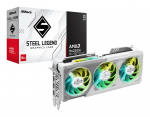 Videokaart ASRock Radeon RX 9070 XT Steel Legend, 16 GB, GDDR6