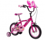 Lisaratastega laste jalgratas, laste Huffy Disney Minnie, roosa v., 12"