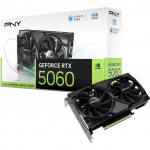 Videokaart PNY GeForce RTX 5060 Dual Fan, 8 GB, GDDR7