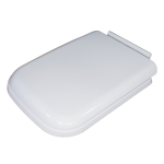 WC-poti prill-laud kaanega AB ZT-601, valge, 45 cm x 39 cm