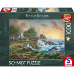 Pusle Schmidt Thomas Kinkade Studios Treasure By The Sea, 49.3 cm x 69.3 cm, 1000 tk, mitmev&auml;rviline
