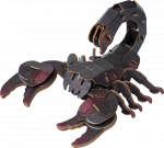 3D-pusle MakeBug Forest Scorpion MB-D-0053, 4 cm x 8 cm, must v.