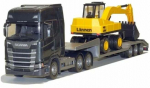 M&auml;nguautode transportija EMEK Scania S, 1:25, must v./kollane v.