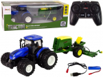 Rc-traktor Lean Toys Farm Machine, sinine/roheline