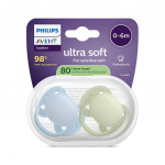 Luttide komplekt Philips Avent Ultra Soft Neutral, 0 kuud, sinine v./roheline v.