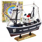 M&auml;ngulaev Lean Toys Delicate Fishing Boat Flying Lady, sinine