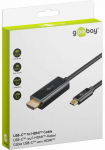 Kaabel Goobay 75696 HDMI A Male, USB Type C Male, 1 m, must v.