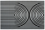 Vaip v&auml;literrassidele 008594, valge v./must v., 120 cm x 180 cm