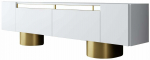 TV-kapp Kalune Design Bohem, kuld v./valge v., 30 cm x 180 cm x 50 cm