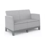 &Otilde;uesohva Keter Scandi Form 2, teras v./helehall v., 124.5 cm x 73 cm x 77.5 cm