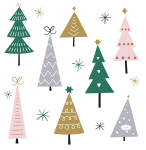 J&otilde;ulu pabersalvr&auml;tikud Mondex Christmas Tree, 33 cm x 33 cm, mitmev&auml;rviline, 20 tk