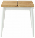 S&ouml;&ouml;gilaud pikendatav Kalune Design Totem 3045, tamm v./valge v., 80 - 160 cm x 80 cm x 75 cm