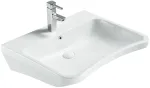 Vannitoa kraanikauss Vento, keraamiline, 65 cm x 56.5 cm x 19 cm, valge v.