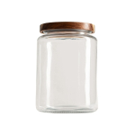 Toidu s&auml;ilitamise konteiner Homla Woodly 006554, 4 l, l&auml;bipaistev v./pruun v.
