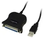 Adapter Logilink USB to D-SUB USB A male, DSUB 25-pin, 1.8 m, must v.