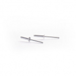 Alumiiniumist needid poolringikujulise peaga Haushalt, 6 mm x 15 mm, 50 tk