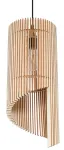 Valgusti rippuv Sollux Alexia Wood 4392-03, E27, 1 x 60 W, pruun v. / pruun v.