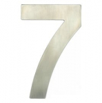 Uksenumber Haushalt SS-7, 6.2 cm x 3.5 cm, roostevaba teras, roostevaba teras v.