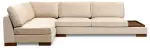 Nurgadiivan Kalune Design Tulip With Pouf, hele pruun v., vasak, 313 x 193 cm x 80 cm