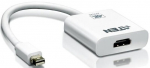 Adapter Aten Mini DisplayPort to HDMI Mini Display port male, HDMI female, valge