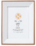 Fotoraam Home4you Decor 87933, 15 cm x 20 cm, valge v./puidu v.