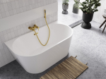 Vann, teisaldatav Besco Vica, 170 cm x 80 cm x 58 cm, ovaalne, valge