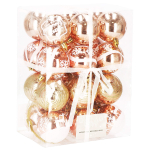 J&otilde;ulupuu m&auml;nguasjade komplekt Springos CA0867, kuldne v., 6 cm, 6 cm, plastik, 24 tk