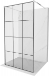 Du&scaron;isein Mexen Kioto Walk-In, 120 cm x 200 cm, must/kroom