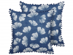 Dekoratiivne padi Beliani Dandelion, sinine v./valge v., 45 cm x 45 cm, 2 tk