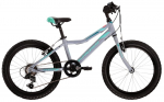 Laste jalgratas, m&auml;gi- Kross Lea Mini 1.0, hall/t&uuml;rkiissinine, 20"