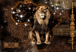 Fototapeet Artgeist Golden Lion, 70 cm x 100 cm