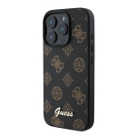 Telefoni &uuml;mbris Guess Peony MagSafe, Apple iPhone 16 Pro, pruun v.