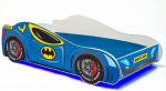 Lastevoodi ADRK LED Batcar, sinine v., 70 x 140 cm, ilma voodipesukastita, madratsiga