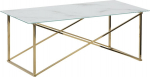 Kohvilaud Beliani Emporia, kuldne v./valge v., 50 cm x 100 cm x 40 cm