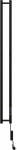 Elektriline r&auml;tikuradiator Mexen Pino, must v., 13.7 cm x 140.5 cm, 150 W