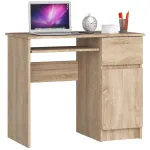 Kirjutuslaud koos kapiga Akord Furniture Factory Piksel Right, 90 cm x 50 cm, 77 cm, sonoma tamm v.