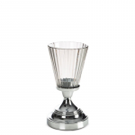 K&uuml;&uuml;nlahoidja Elani 01, klaas/metall, &Oslash; 12 cm, 21 cm, h&otilde;be v.