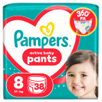 P&uuml;ksm&auml;hkmed Pampers Active Baby Pants, 8 suurus, 38 tk