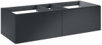Valamualune vannitoa kapp Elita Look Slim 120 2DR, matt must v., 44.9 cm x 120 cm x 31.8 cm